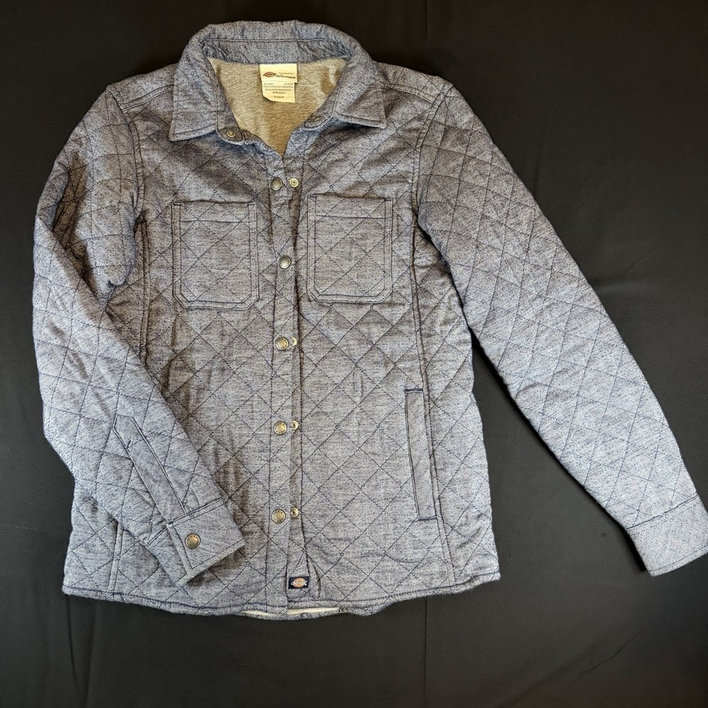 Dickies Women's Quilted Flannel Shirt Jacket, Small